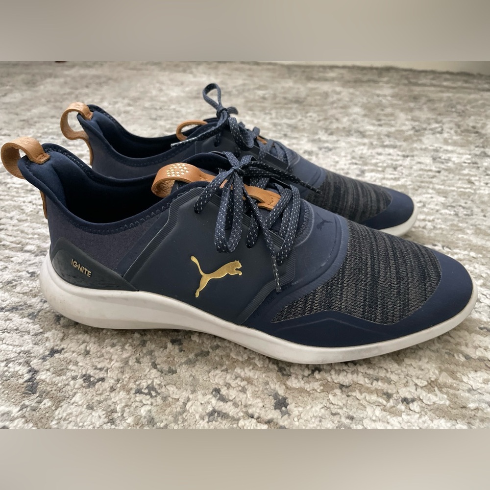 Puma Ignite NXT Spikeless Golf Shoes Waterproof Cage Blue Size 8.5 192225 04 - Picture 5 of 12
